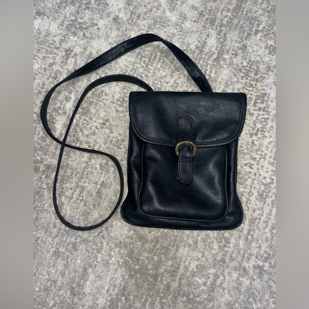 Classic Black Leather Bag